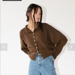 James Street Co - Peri Shrunken Cardigan